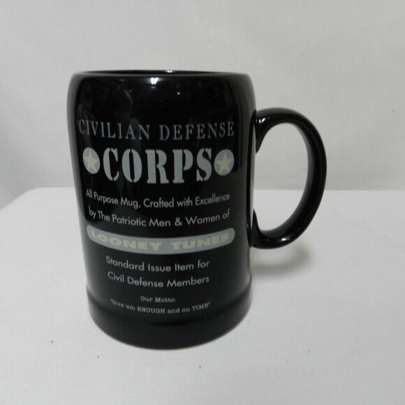 Looney Tunes Tasmanian Devil Marine Corps Beer Stein Mug Cup Warner Brothers - Picture 7 of 15